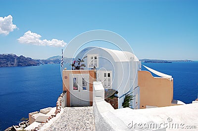 House in Oia, Santorini Stock Photo