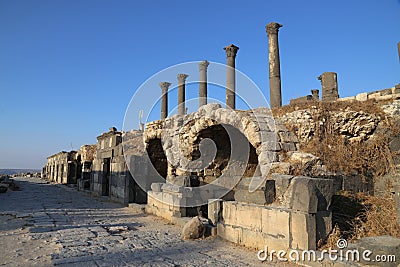 House in Om Qays, Jordan Stock Photo