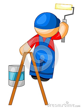 House painter Vector Illustration