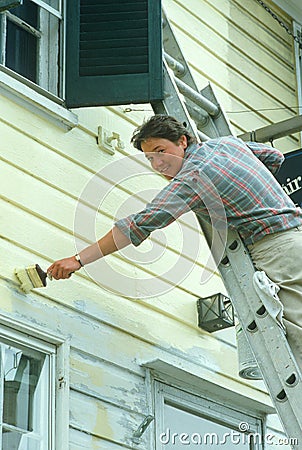 A house painter Editorial Stock Photo