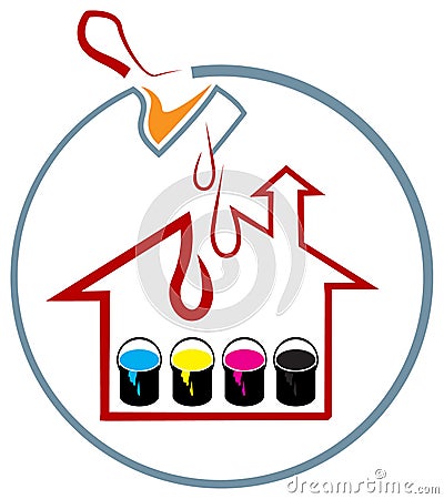 House painting Vector Illustration