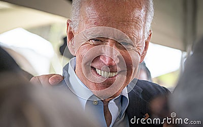 Joe Biden, 2020 Presidential Candidate in New Hampshire Editorial Stock Photo