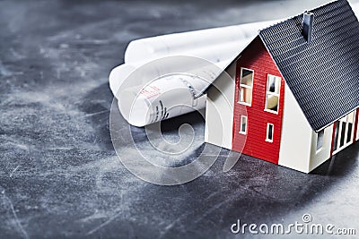 House planning for owners and architects Stock Photo