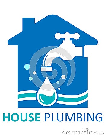 House plumbing symbol Vector Illustration