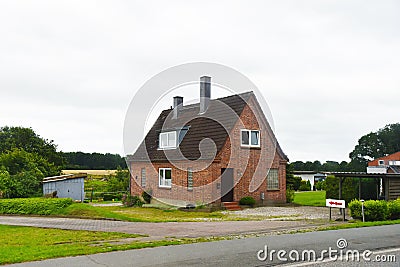 View of house property in Germany suburb area Stock Photo