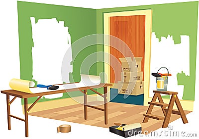 House renovation Vector Illustration