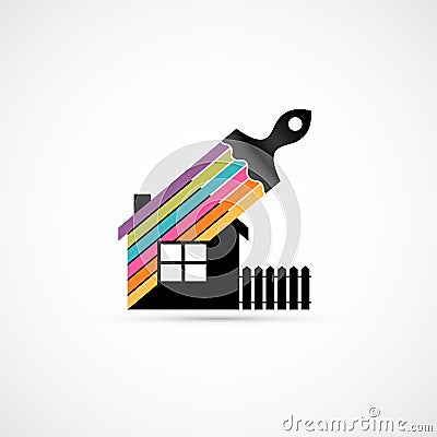 House renovation icon Vector Illustration