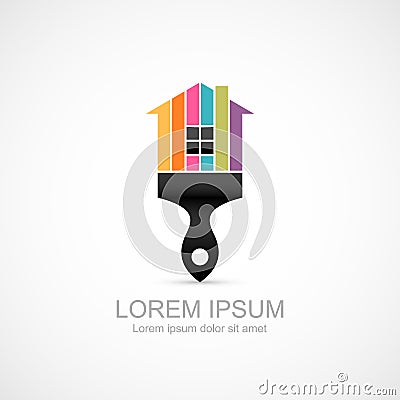 House renovation icon Vector Illustration