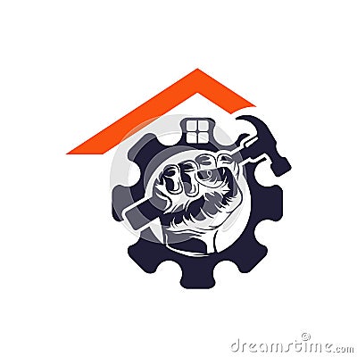 House Repair Logo Template Design Vector Vector Illustration