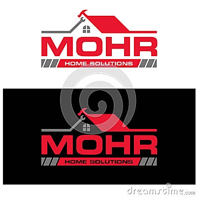 House reparation logo design vector Vector Illustration