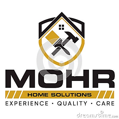 House reparation logo design vector Vector Illustration