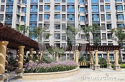 House,Residential area,Beijing,China Stock Photo