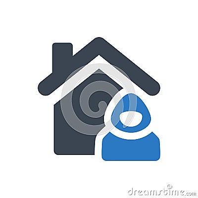 House robbery icon Vector Illustration