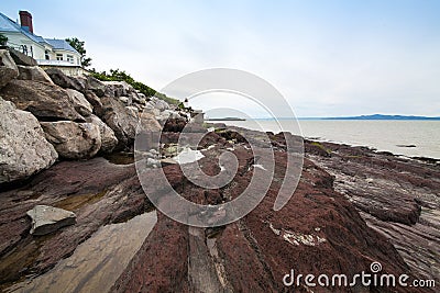 The house on rocks Stock Photo