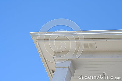 House roof edge Stock Photo