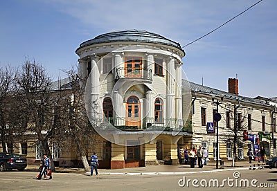 House of Salazkin on Soviet street in Kasimov. Ryazan oblast. Russia Editorial Stock Photo
