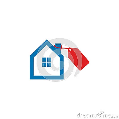 House for sale logo icon Vector Illustration