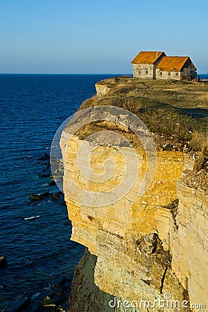 House On Seaside Cliff Royalty Free Stock Photos - Image: 4908478