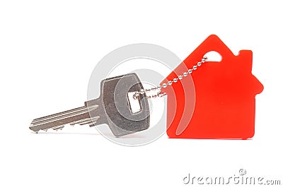 House shaped keychain Stock Photo