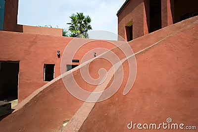 House of slaves in Goree Stock Photo