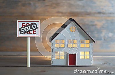 House sold Stock Photo