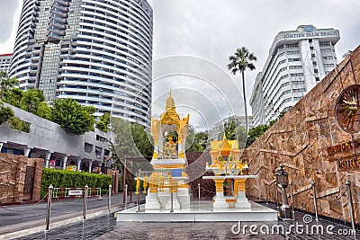 The house of spirits on the Jomtien embankment Editorial Stock Photo