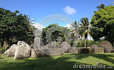 House of Taga Tinian Stock Photo