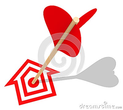 The house target Stock Photo