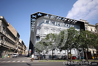 House of Terror, museum of dictatorship, war, persecution and to Editorial Stock Photo