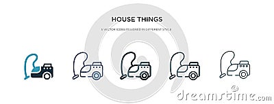 House things icon in different style vector illustration. two colored and black house things vector icons designed in filled, Vector Illustration