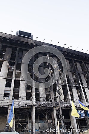 House of Trade Unions in Kiev, Ukraine Editorial Stock Photo