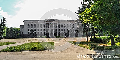 House of Trade Unions, Odessa, Ukraine Editorial Stock Photo