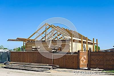 House under construction Stock Photo