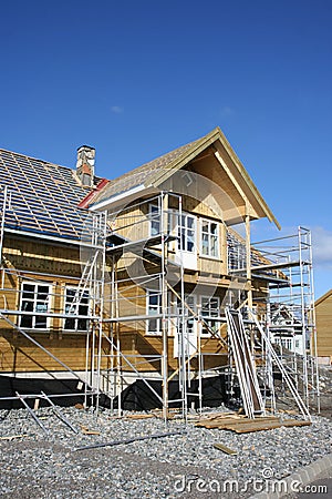 House under construction Stock Photo