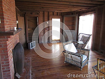 A house with unique interior design Stock Photo