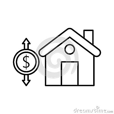 House value flat vector icon which can easily modify or edit Vector Illustration