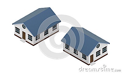House vector image isometric view Vector Illustration