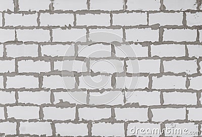 House wall textued background from autoclaved aerated concrete blocks. Stock Photo