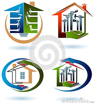 House work team Vector Illustration