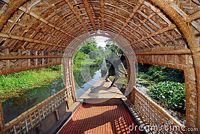 Houseboat in Kerala Editorial Stock Photo