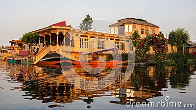 Houseboat, lake view Stock Photo