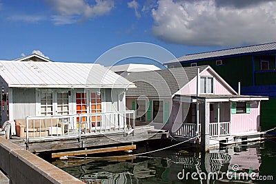 Houseboats Stock Photo