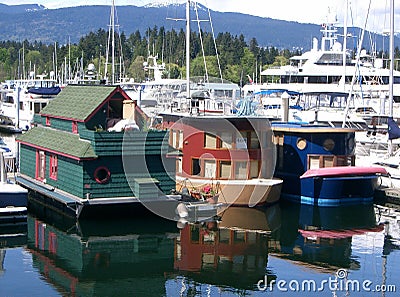 Houseboats Stock Photo