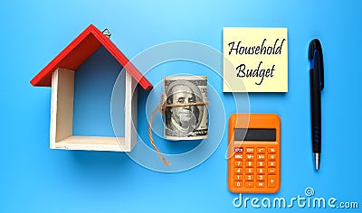 Household budget concept Stock Photo