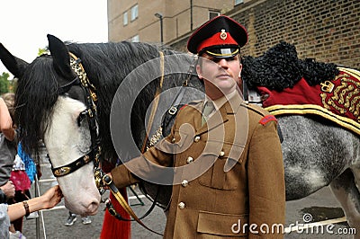 The Household Cavalry Mounted Regiment HCMR is a cavalry regiment of the British Army Editorial Stock Photo