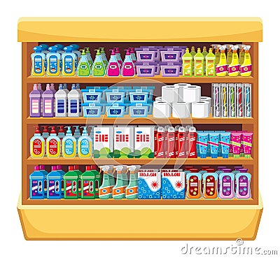 Household chemicals Vector Illustration