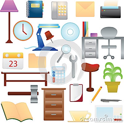 Household items Vector Illustration