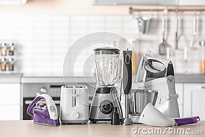 Household and kitchen appliances Stock Photo