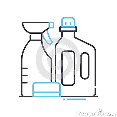 household line icon, outline symbol, vector illustration, concept sign Vector Illustration