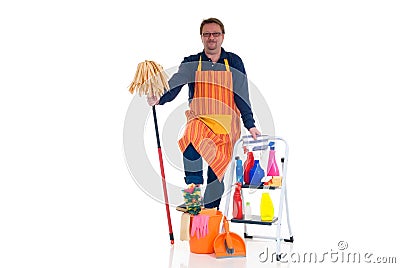 Household by man Stock Photo